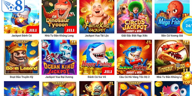 O8 – Trang Game Chính Thức Của O8.COM > Link Đăng Ký Mới Nhất 2026 5 Kho game bắn cá tại O8 nổi bật về số lượng khủng